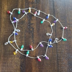 Christmas Bulbs Necklace (Does not light up)